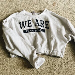 Penn state cropped crewneck